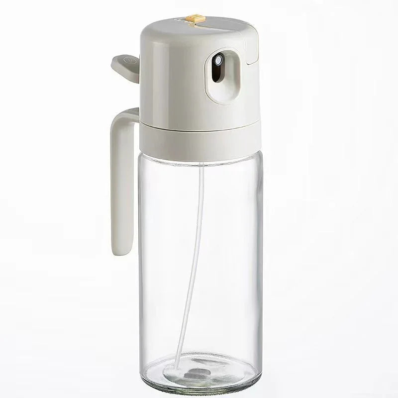 2 in 1 Oil Sprayer & Dispenser Bottle – Olive Oil & Vinegar Mister for Cooking, BBQ, Baking & Air Fryer Use - Kitchen-Mastery